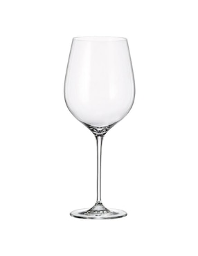 Set de copas para vino Bohemia Uria de vidrio