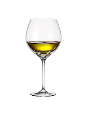 Set de copas para vino Bohemia Uria de vidrio