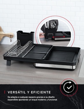 Escurridor de trastes Cookify de acero inoxidable