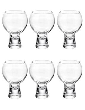 Set De Copas Para Licor Borgonovo Agrippa De Vidrio 6 Piezas