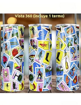 Termo Étter de acero inoxidable Skinny con tapa a presión 600 ml