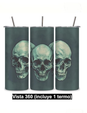Termo Étter de acero inoxidable Skinny con tapa a presión 600 ml