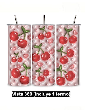 Termo Étter de acero inoxidable Skinny con tapa a presión 600 ml