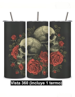 Termo Étter de acero inoxidable Skinny con tapa a presión 600 ml
