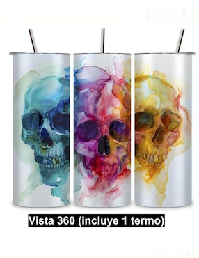 Termo Étter de acero inoxidable Skinny con tapa a presión 600 ml