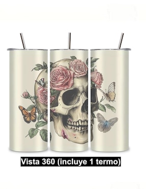 Termo Étter de acero inoxidable Skinny con tapa a presión 600 ml