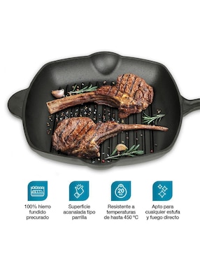 Sartén grill Casa Litus de hierro fundido