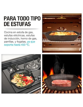 Sartén grill Casa Litus de hierro fundido