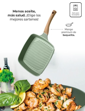 Sartén grill Queen Sense de jade