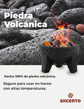 Mortero Axcento Piedra Volcánica