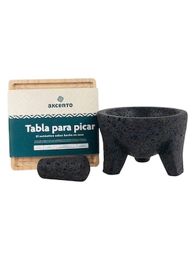 Mortero Axcento Piedra Volcánica