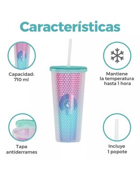 Termo Gaon de plástico con tapa rosca 709 ml
