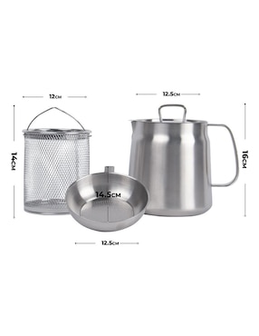 Freidora de aceite Queen Sense 2 L Lcp001