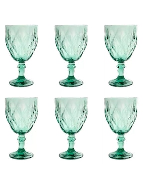 Set de copas para vino Vencort de vidrio