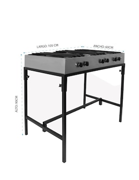 Parrilla Mindejal de acero inoxidable