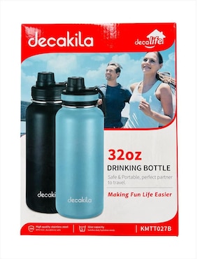 Termo Decakila de acero inoxidable con tapa flip top 946 ml