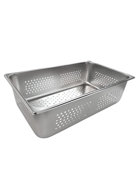 Charola multiusos Shorbull Perforado 1/1-100 de acero inoxidable