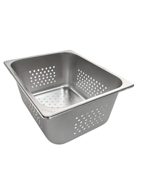 Charola multiusos Shorbull Perforado 1/2-150 de acero inoxidable