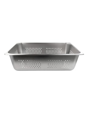Charola multiusos Shorbull Perforado 1/1-15 de acero inoxidable