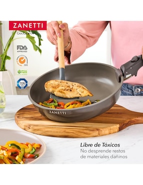 Batería de cocina Zanetti de aluminio antiadherente sin PFOA 5 piezas