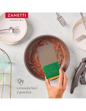 Batería de cocina Zanetti de aluminio antiadherente sin PFOA 5 piezas