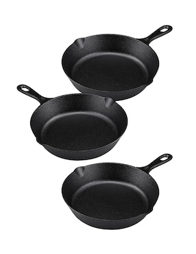 Set de sartenes Westinghouse de hierro fundido 3 piezas