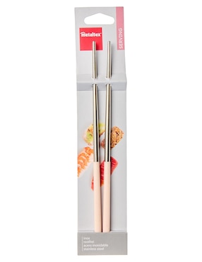 Palillos chinos Metaltex de acero inoxidable