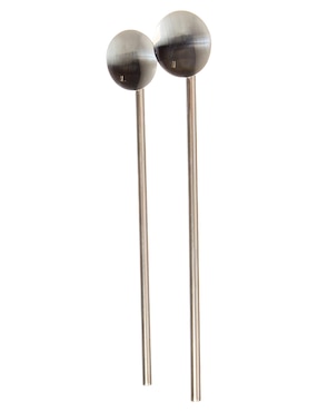 Set popote con limpiador Metaltex de acero inoxidable con 5 piezas