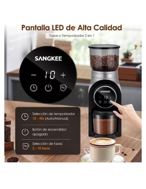 Molino para café Sangkee de acero inoxidable