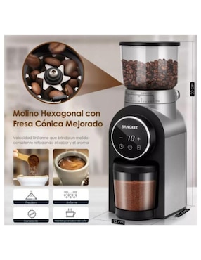 Molino para café Sangkee de acero inoxidable