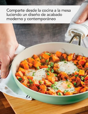 Batería de cocina Kitchenaid de aluminio anodizado antiadherente cerámica 10 piezas
