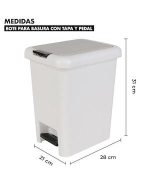 Bote de basura Agbox de plástico