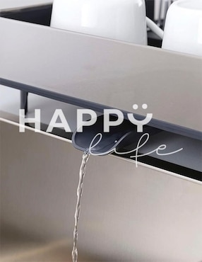 Escurridor de trastes happy life expandible de plástico