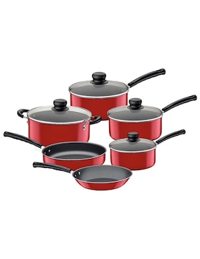Batería de cocina Tramontina Versalhes de aluminio antiadherente convencional 10 piezas