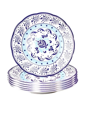 Plato trinche Vencort de cerámica 6 piezas