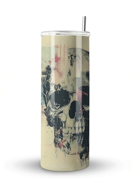 Termo Étter de acero inoxidable Calavera con tapa a presión 600 ml