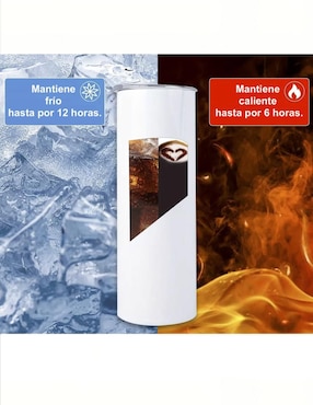 Termo Étter de acero inoxidable Tarot con tapa a presión 600 ml
