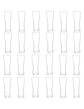 Set vasos cerveceros Cristar de vidrio con 24 piezas