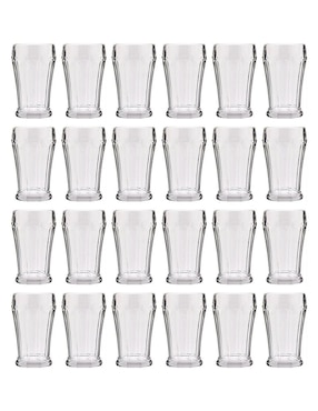 Set de copas para malteada Vencort de vidrio