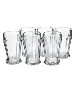 Set de copas para malteada Vencort de vidrio