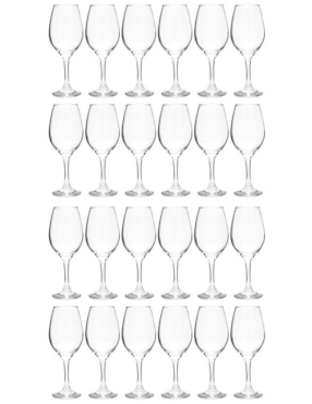 Set de copas para vino Vencort de vidrio