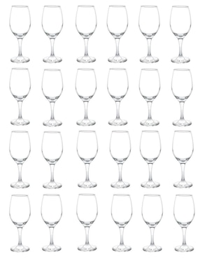 Set de copas para vino Cristar de vidrio