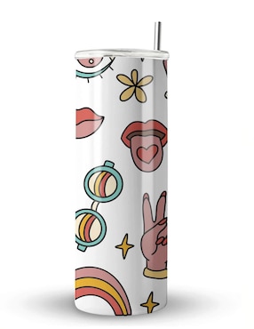 Termo Étter de acero inoxidable Smile con tapa a presión 600 ml