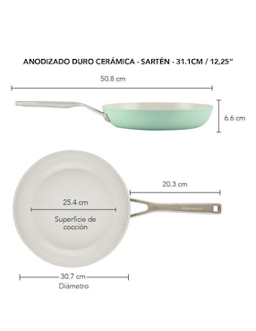 Sartén Kitchenaid de aluminio anodizado
