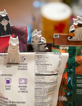 Pinza para bolsa (clip) Kikkerland Gatitos
