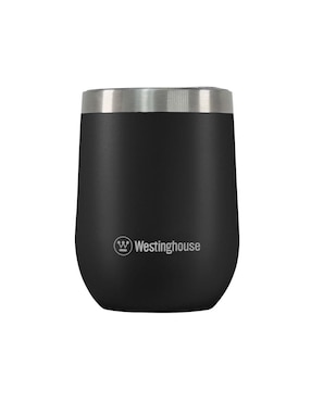 Termo doble pared Westinghouse de acero inoxidable con tapa a presión 355 ml