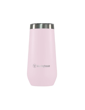 Termo doble pared Westinghouse de acero inoxidable con tapa a presión 355 ml