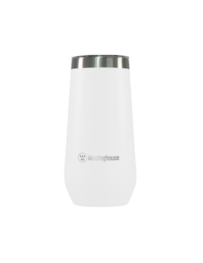 Termo doble pared Westinghouse de acero inoxidable con tapa a presión 355 ml