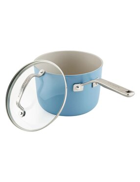 Batería de cocina Kitchen Aid de aluminio anodizado antiadherente sin PFOA 10 piezas
