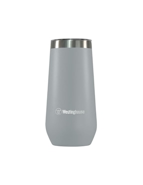 Termo doble pared Westinghouse de acero inoxidable con tapa a presión 355 ml
